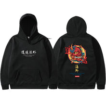 Load image into Gallery viewer, Brand New Designer Japanese Chinese Style Hoodies Streetwear Sweatshirt Hip Hop Evil Devil Printed Cotton Men Hip Hop Streetwear