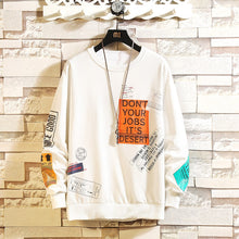 Load image into Gallery viewer, Dropshipping Korean Harajuku Men Swearshirts Hip Hop Oversize Man Hoodies 2019 Autumn Cotton Warm Black Sweatshirts