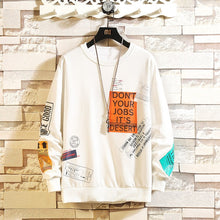 Load image into Gallery viewer, Dropshipping Korean Harajuku Men Swearshirts Hip Hop Oversize Man Hoodies 2019 Autumn Cotton Warm Black Sweatshirts