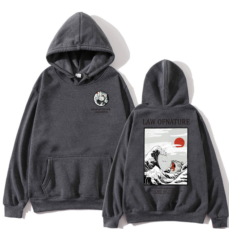 2019 new The playful Japanese cat will be named the law of nature in 2019.Hip-hop hoodies.