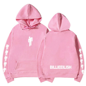 New Hot Billie Eilish Hoodie Men Black Cotton Hoodie Couple Billie Eilish Sweatshirt Simple Keep Warm Women/men Hoodie Clothes