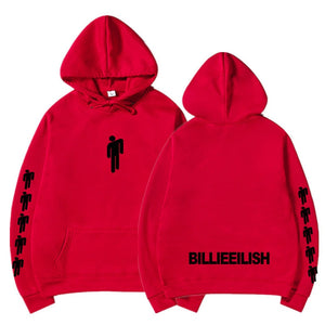 New Hot Billie Eilish Hoodie Men Black Cotton Hoodie Couple Billie Eilish Sweatshirt Simple Keep Warm Women/men Hoodie Clothes