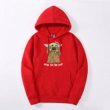 Load image into Gallery viewer, Cute Baby Yoda Hoodie Sweatshirts Fleece The Mandalorian men Hoodies Autumn Winter Hooded Star War Streetwear Fashion Sportswear
