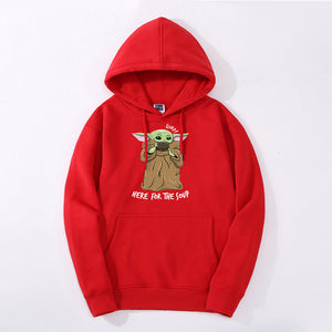 Cute Baby Yoda Hoodie Sweatshirts Fleece The Mandalorian men Hoodies Autumn Winter Hooded Star War Streetwear Fashion Sportswear