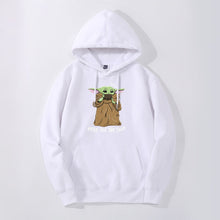 Load image into Gallery viewer, Cute Baby Yoda Hoodie Sweatshirts Fleece The Mandalorian men Hoodies Autumn Winter Hooded Star War Streetwear Fashion Sportswear
