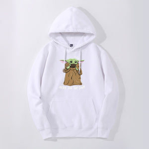 Cute Baby Yoda Hoodie Sweatshirts Fleece The Mandalorian men Hoodies Autumn Winter Hooded Star War Streetwear Fashion Sportswear