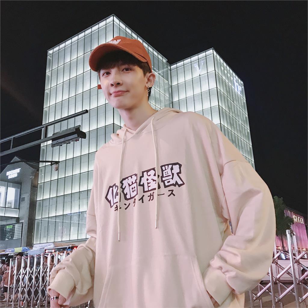 LAPPSTER Men Streetwear Funny Cat Hooded Hoodies 2019 Mens Hip Hop Harajuku Sweatshirts Male Korean Fashions Black Hoodie INS