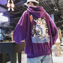 Load image into Gallery viewer, LAPPSTER Men Streetwear Funny Cat Hooded Hoodies 2019 Mens Hip Hop Harajuku Sweatshirts Male Korean Fashions Black Hoodie INS
