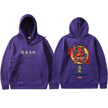 Load image into Gallery viewer, Brand New Designer Japanese Chinese Style Hoodies Streetwear Sweatshirt Hip Hop Evil Devil Printed Cotton Men Hip Hop Streetwear
