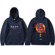 Load image into Gallery viewer, Brand New Designer Japanese Chinese Style Hoodies Streetwear Sweatshirt Hip Hop Evil Devil Printed Cotton Men Hip Hop Streetwear
