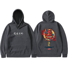 Load image into Gallery viewer, Brand New Designer Japanese Chinese Style Hoodies Streetwear Sweatshirt Hip Hop Evil Devil Printed Cotton Men Hip Hop Streetwear
