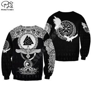 PLstar Cosmos Viking Warrior Tattoo New Fashion Tracksuit casual Colorful 3D Print Hoodie/Sweatshirt/Jacket/Men Women s10